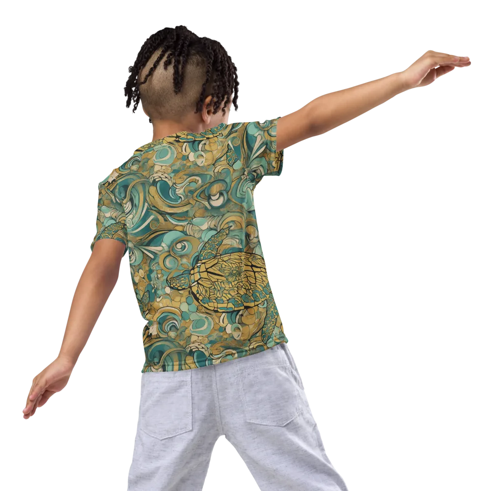 Tidepool Sonata on Kids Crew Neck T-Shirt — Back