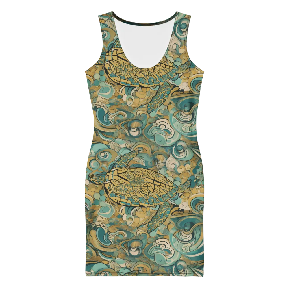 Tidepool Sonata on Bodycon Dress — Front