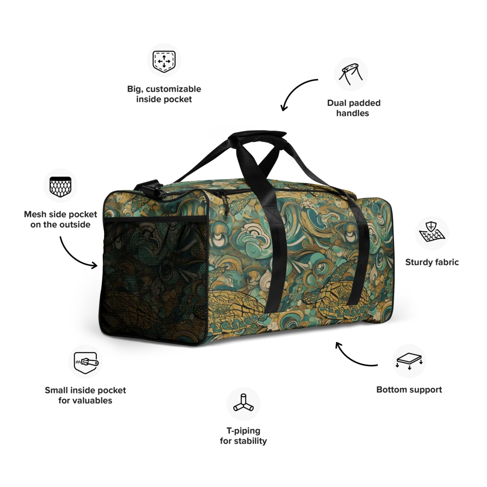 Tidepool Sonata on Duffle Bag — Right Front