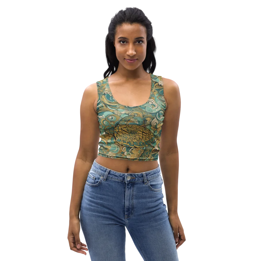 Tidepool Sonata on Crop Top — Front