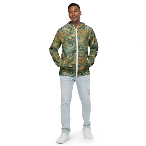 Tidepool Sonata on a Men's Windbreaker