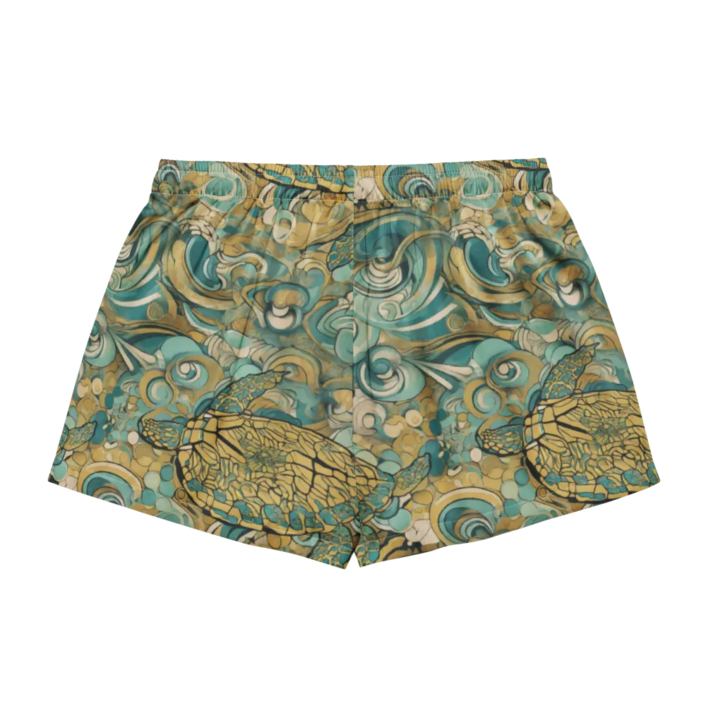 Tidepool Sonata on Women's Pajama Shorts — Back