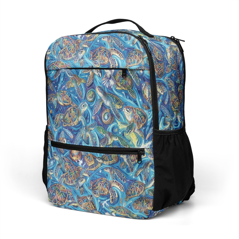 Bluewater Garden on Utility Backpack — Left Front