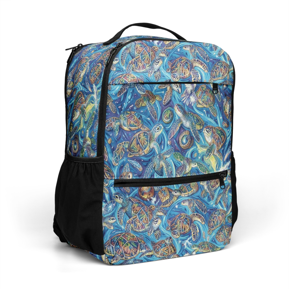 Bluewater Garden on Utility Backpack — Right Front