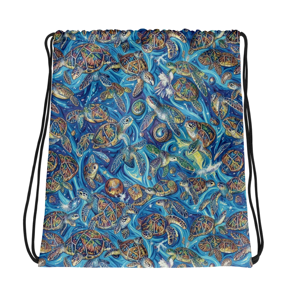 Bluewater Garden on Drawstring Bag — Photo