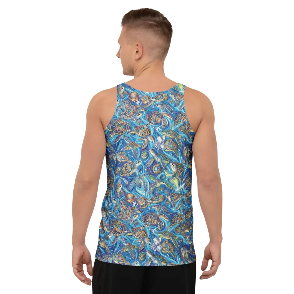 Bluewater Garden on Men's Tank Top — Back