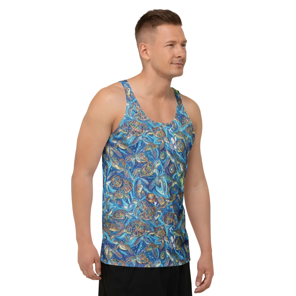 Bluewater Garden on Men's Tank Top — Right Front