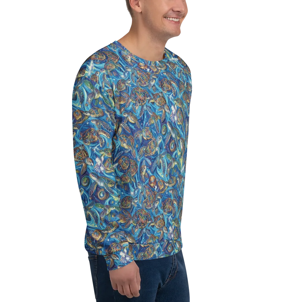 Bluewater Garden on Sweatshirt — Right Front