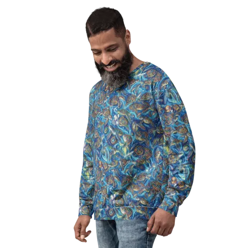 Bluewater Garden on a Sweatshirt
