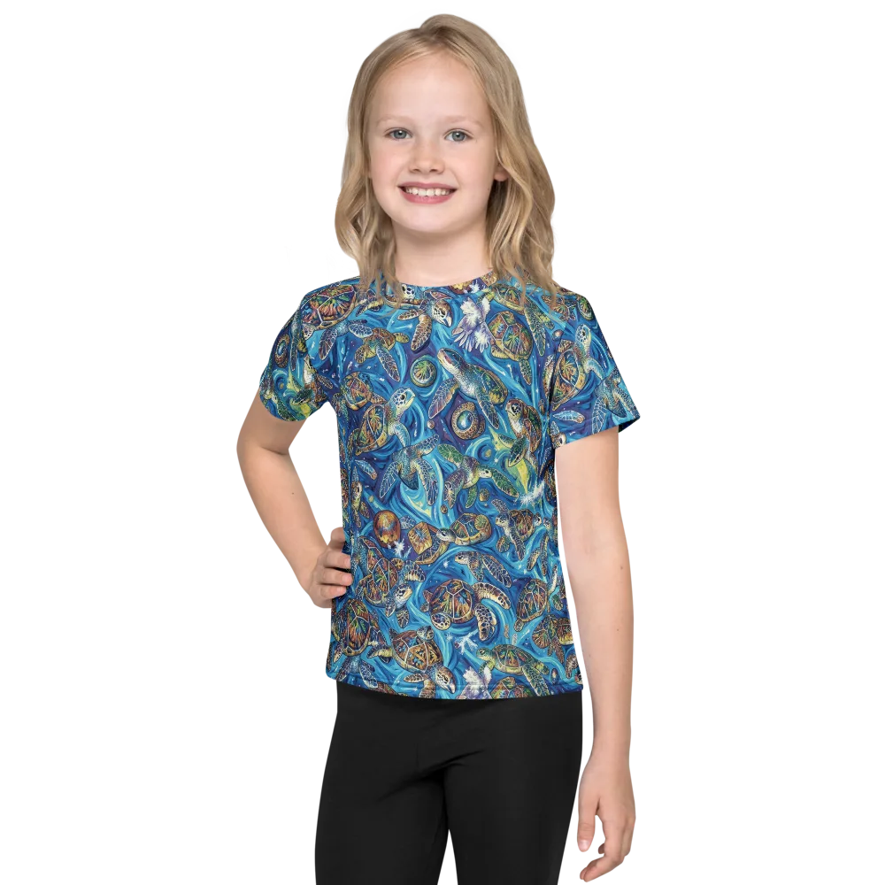Bluewater Garden on Kids Crew Neck T-Shirt — Front