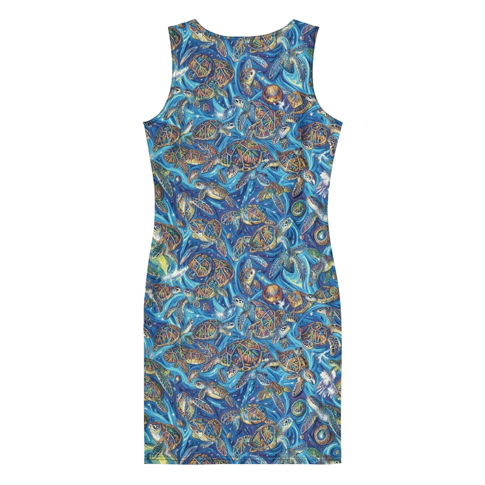Bluewater Garden on Bodycon Dress — Back