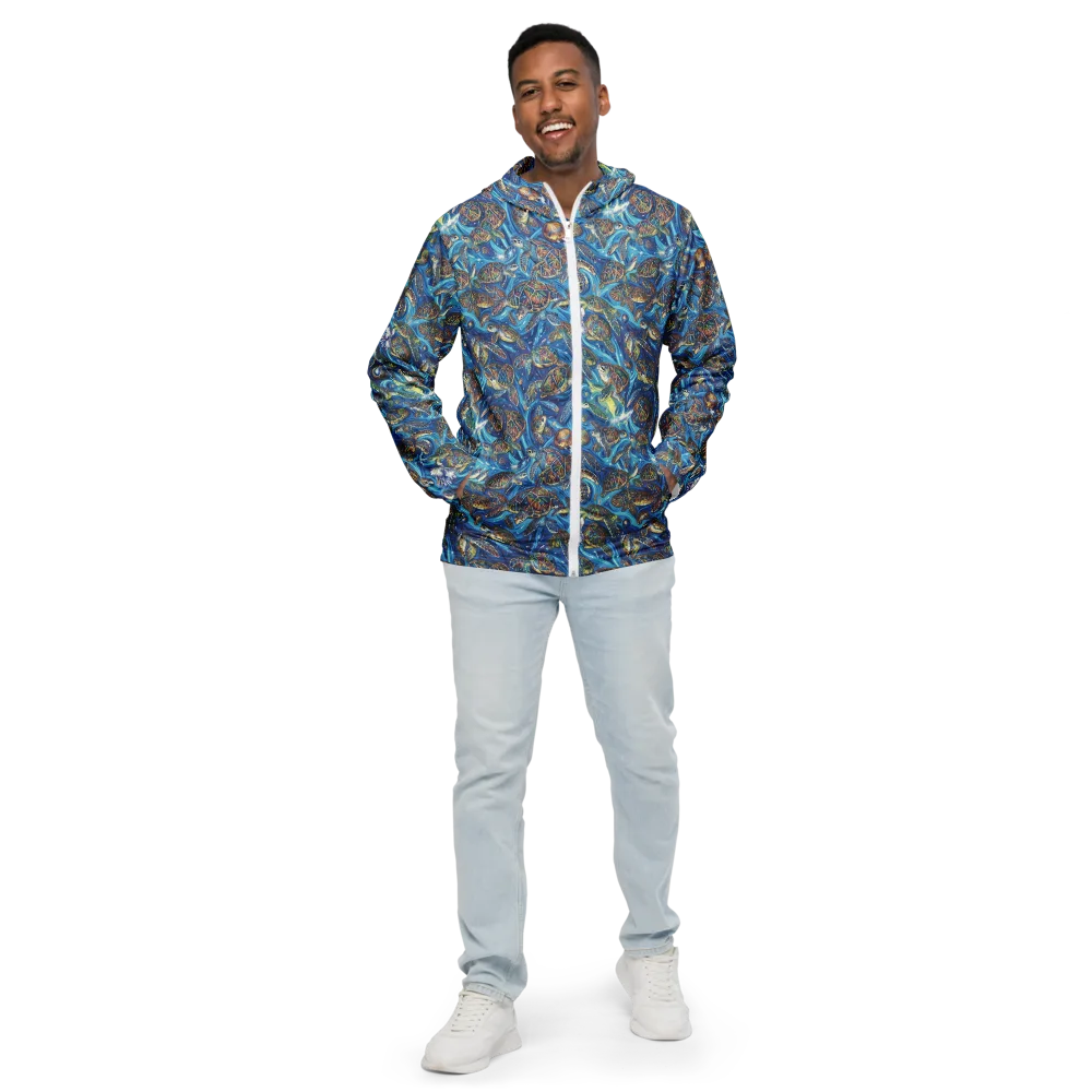 Bluewater Garden on Men's Windbreaker — Front