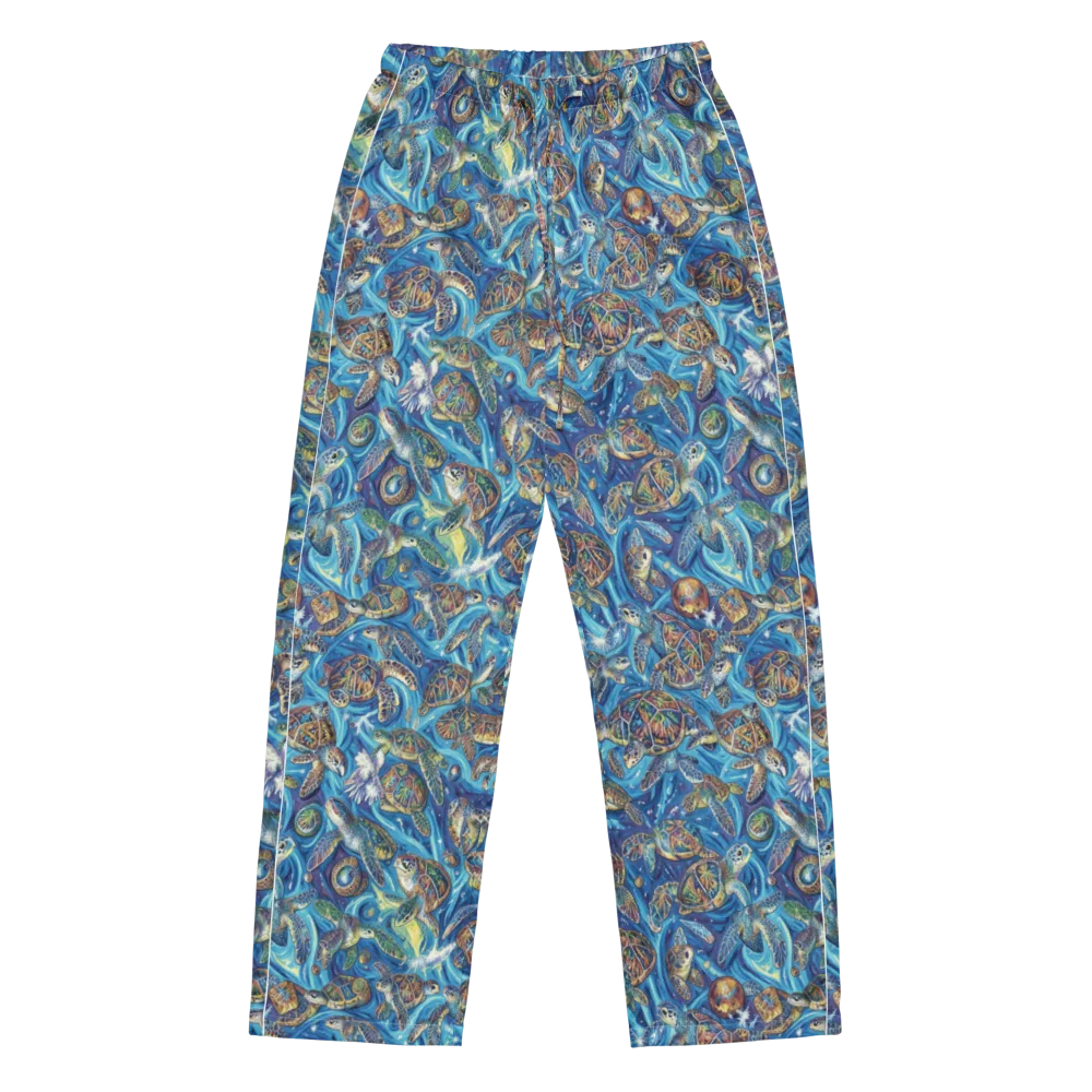 Bluewater Garden on Women's Pajama Pants — Front