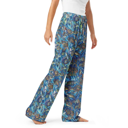 Bluewater Garden on a Women's Pajama Pants