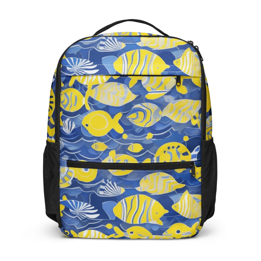 Sapphire Shoal on Utility Backpack — Front