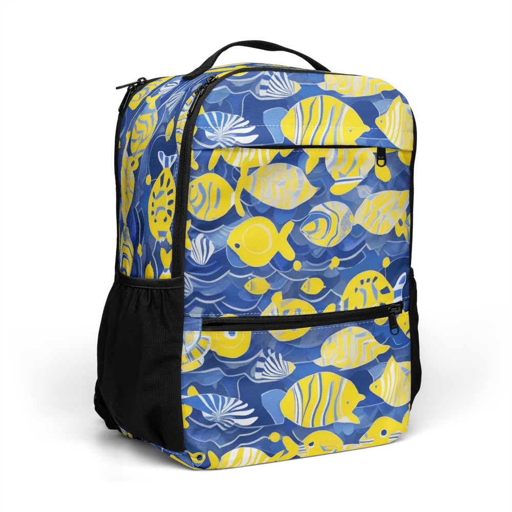 Sapphire Shoal on Utility Backpack — Right Front