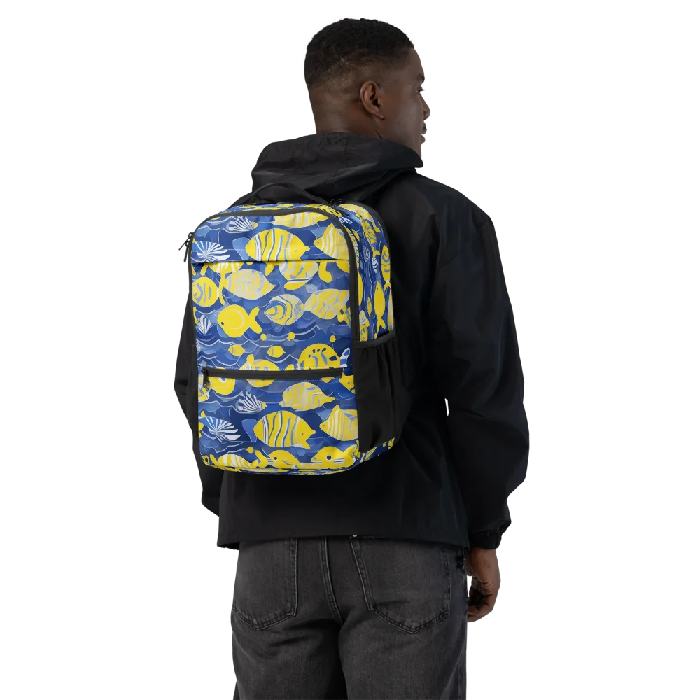 Sapphire Shoal on Utility Backpack — Back