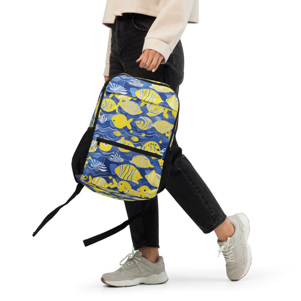 Sapphire Shoal on Utility Backpack — Front