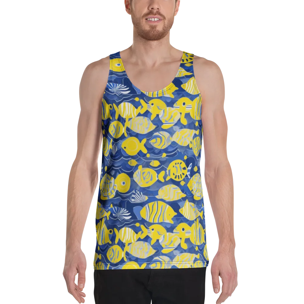 Sapphire Shoal on Men's Tank Top — Front