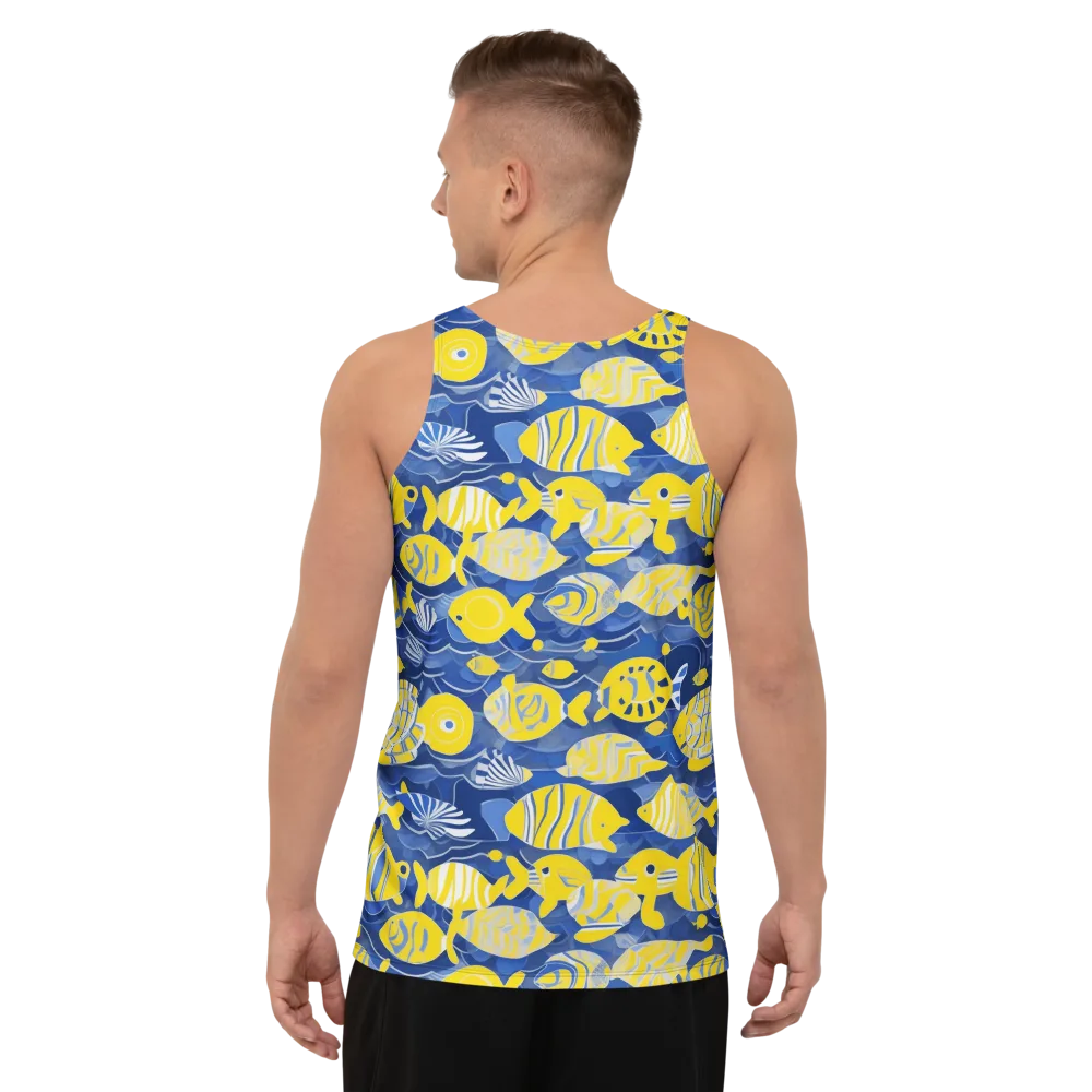 Sapphire Shoal on Men's Tank Top — Back