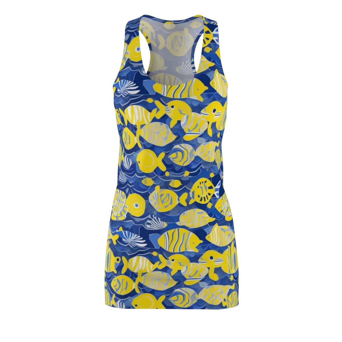 Sapphire Shoal on Racerback Dress — Front
