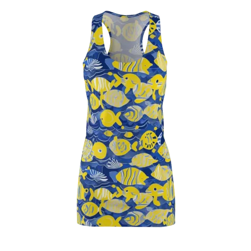 Sapphire Shoal on a Racerback Dress