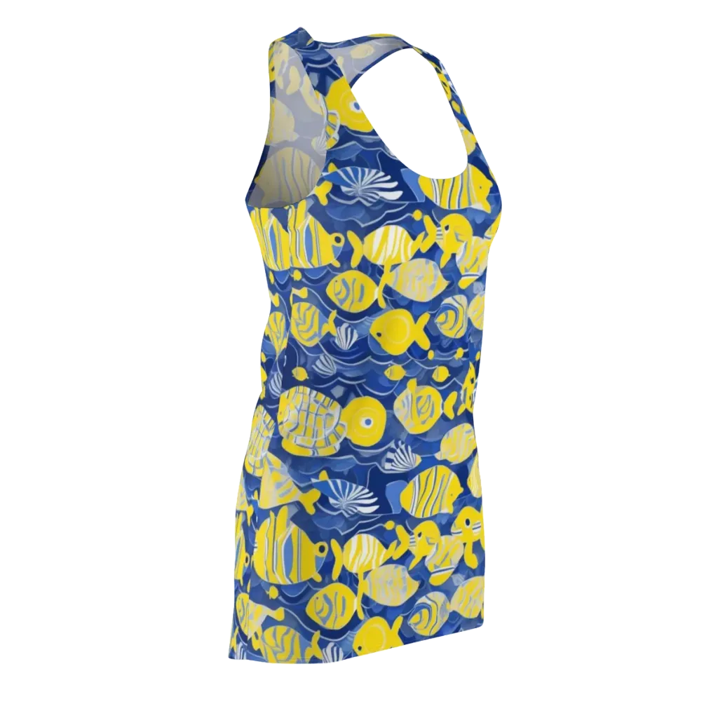 Sapphire Shoal on Racerback Dress — Front Side