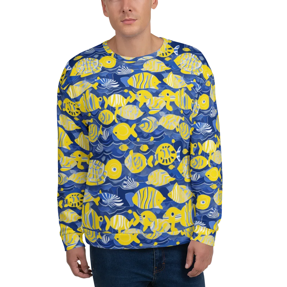Sapphire Shoal on Sweatshirt — Front
