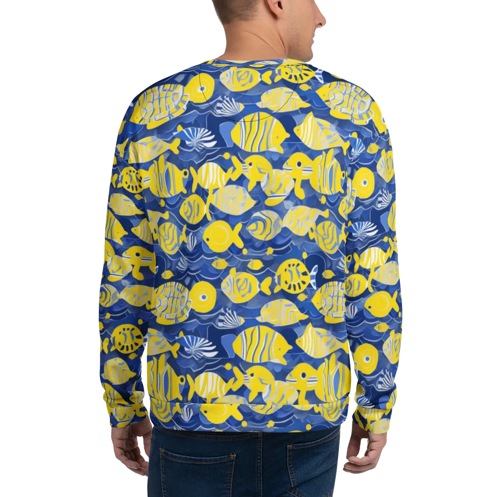 Sapphire Shoal on Sweatshirt — Back
