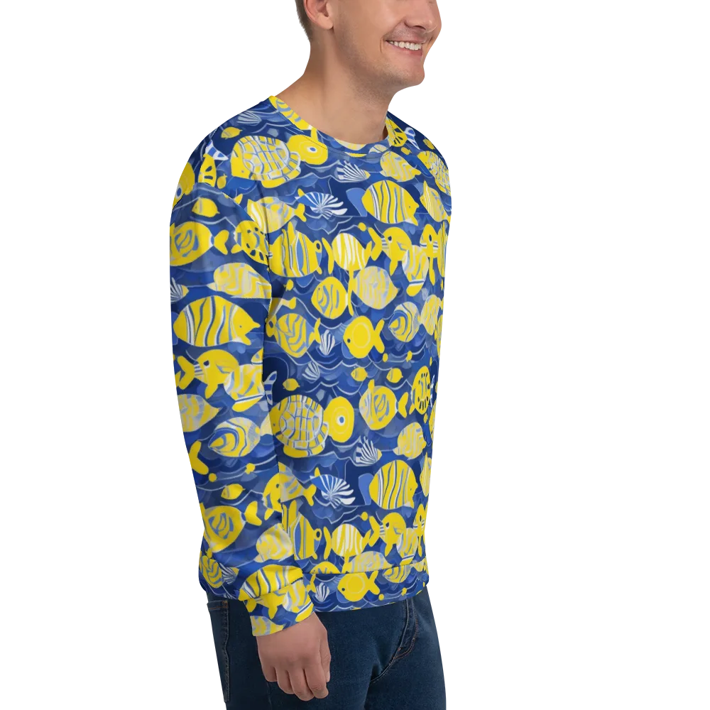 Sapphire Shoal on Sweatshirt — Right Front