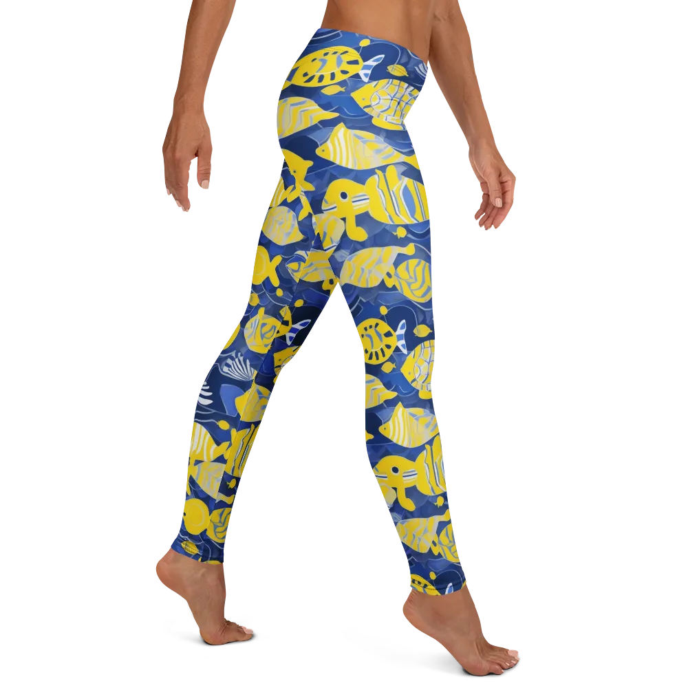 Sapphire Shoal on Leggings — Right