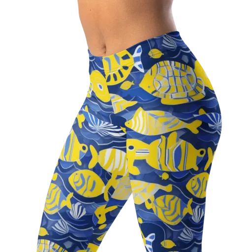 Sapphire Shoal on a Leggings