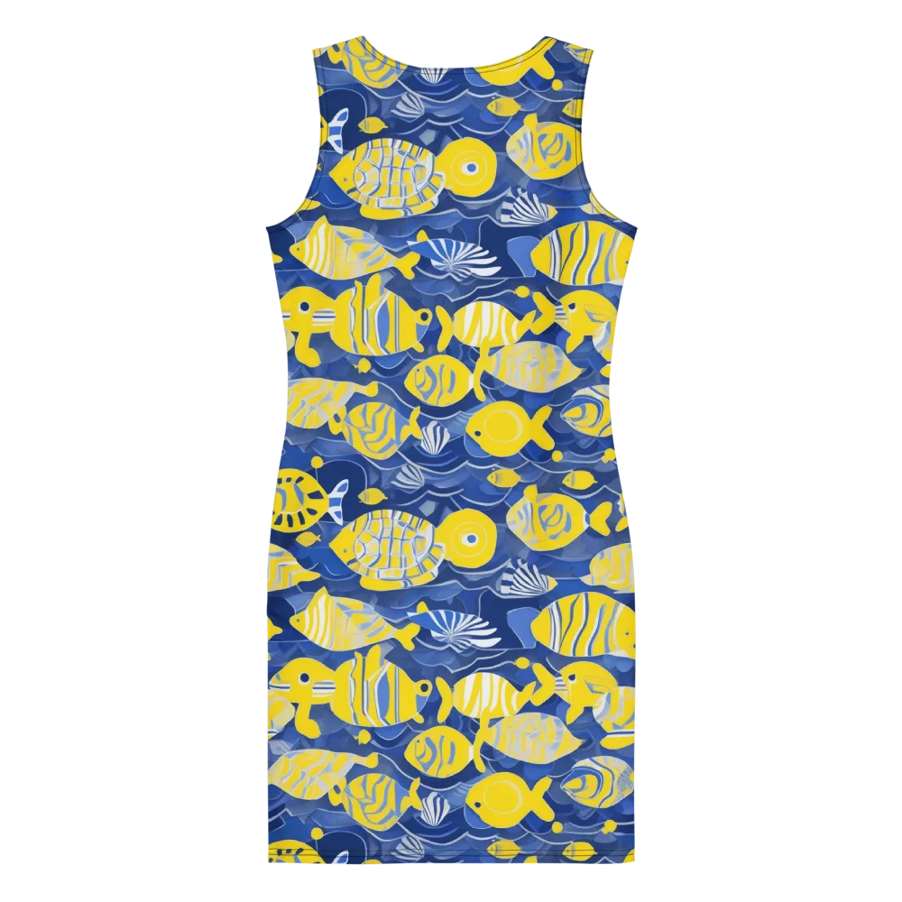 Sapphire Shoal on Bodycon Dress — Back