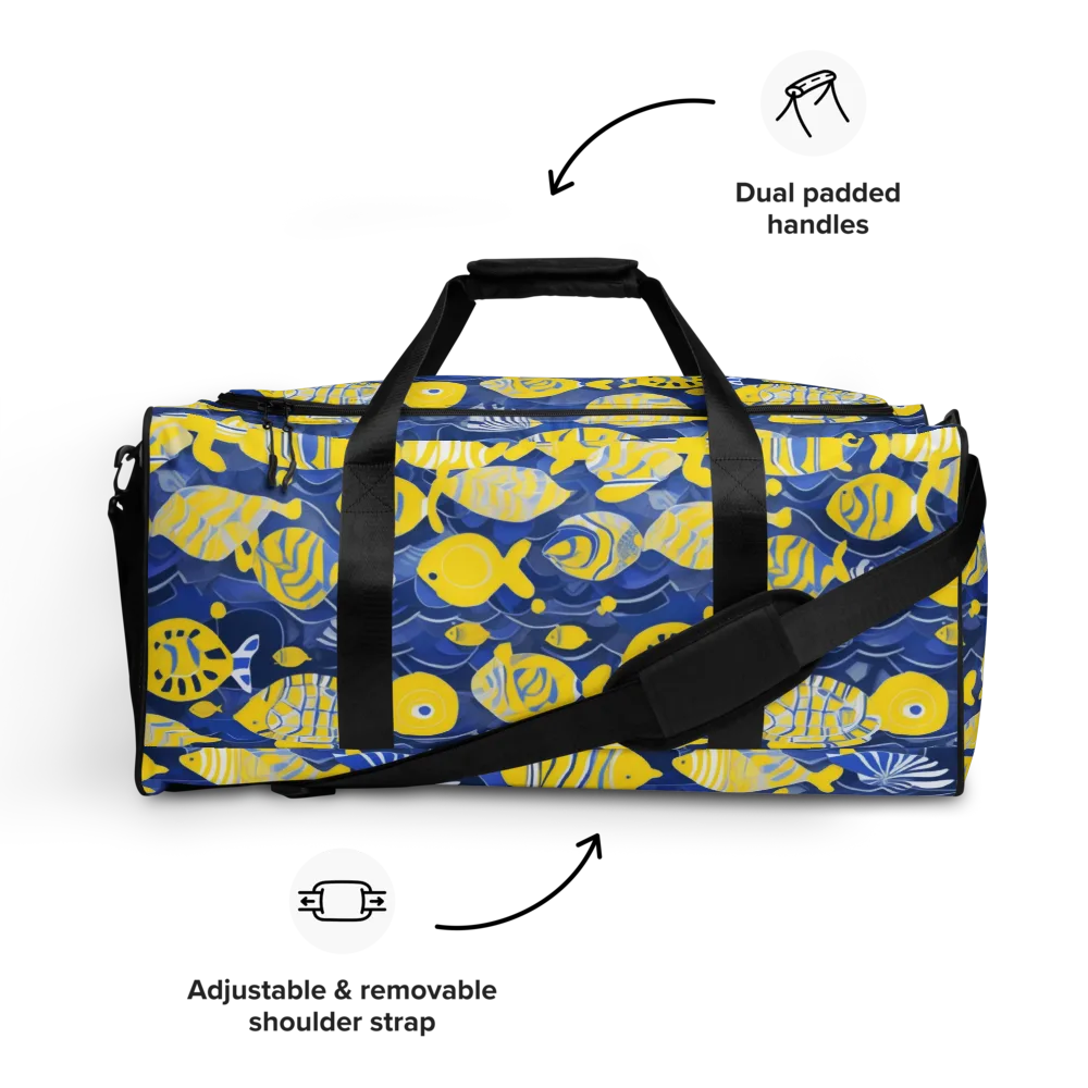 Sapphire Shoal on Duffle Bag — Front