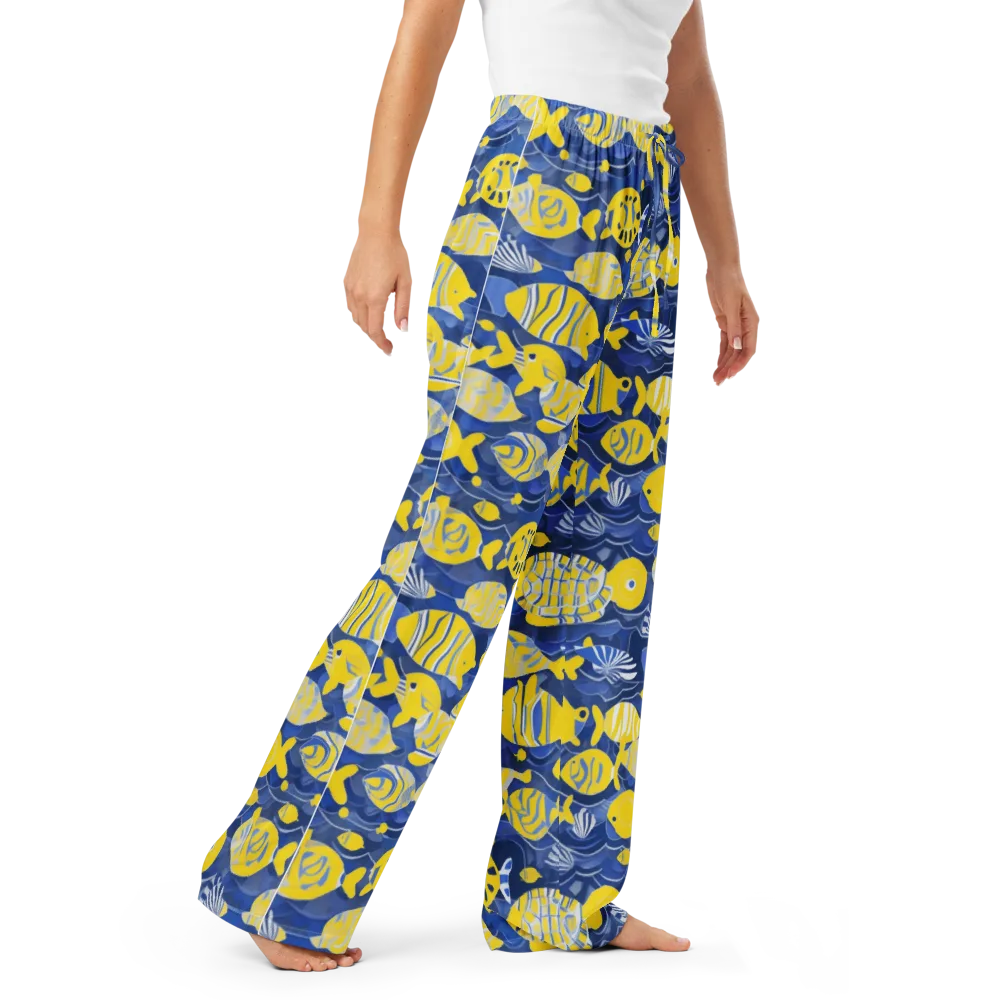 Sapphire Shoal on Women's Pajama Pants — Right Front