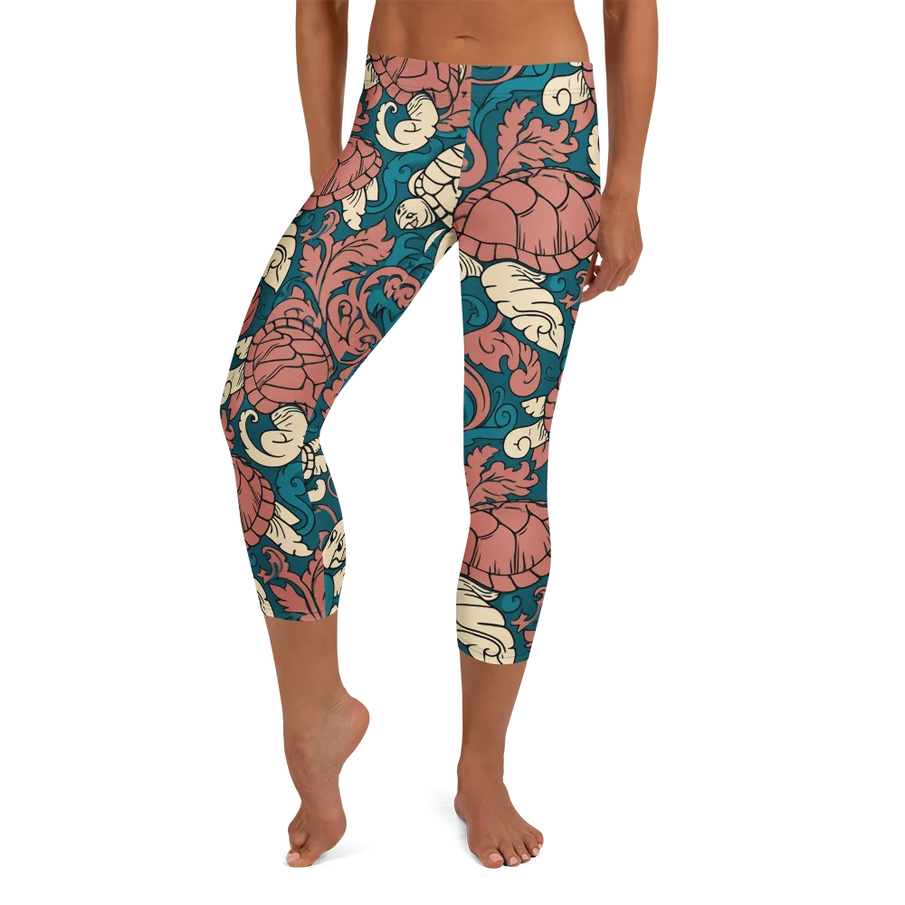 Tidal Baroque on Capri Leggings — Front