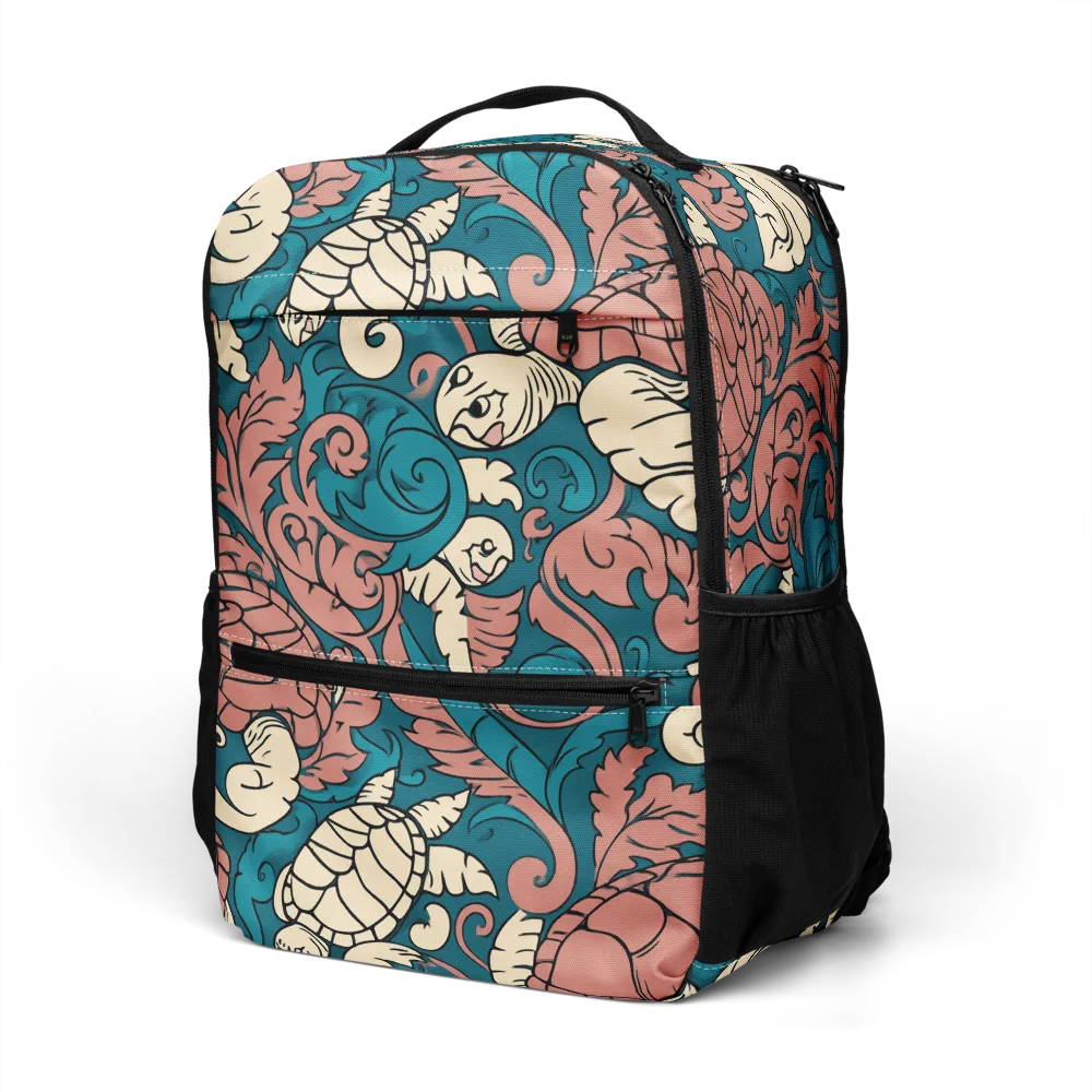 Tidal Baroque on Utility Backpack — Left Front