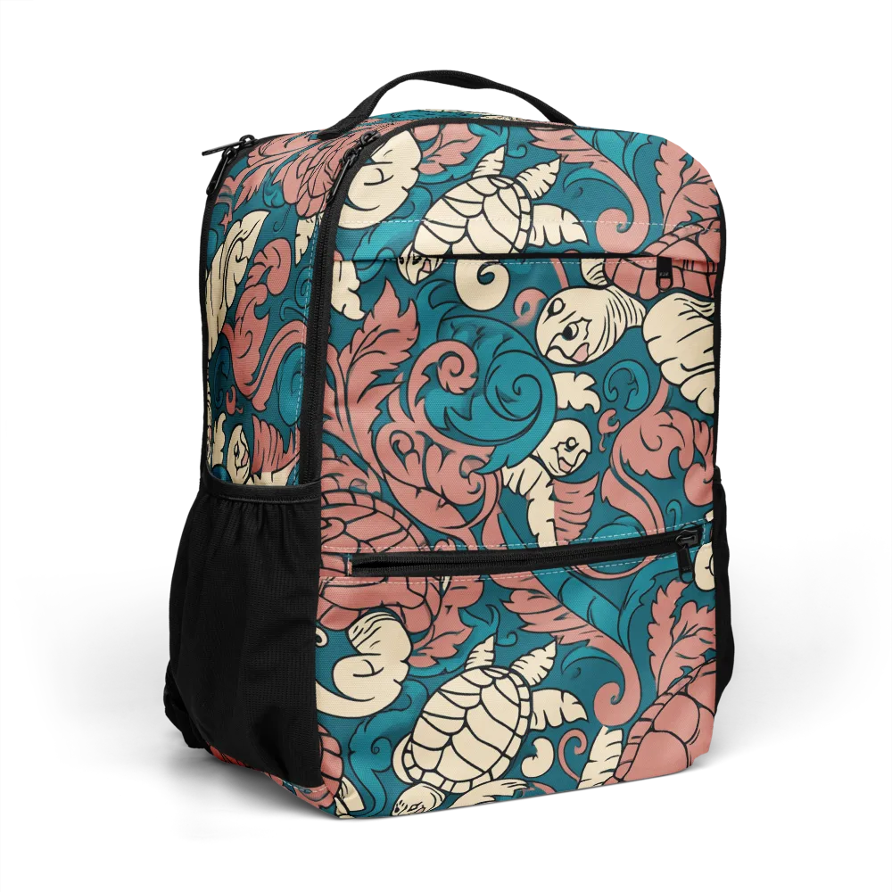 Tidal Baroque on Utility Backpack — Right Front