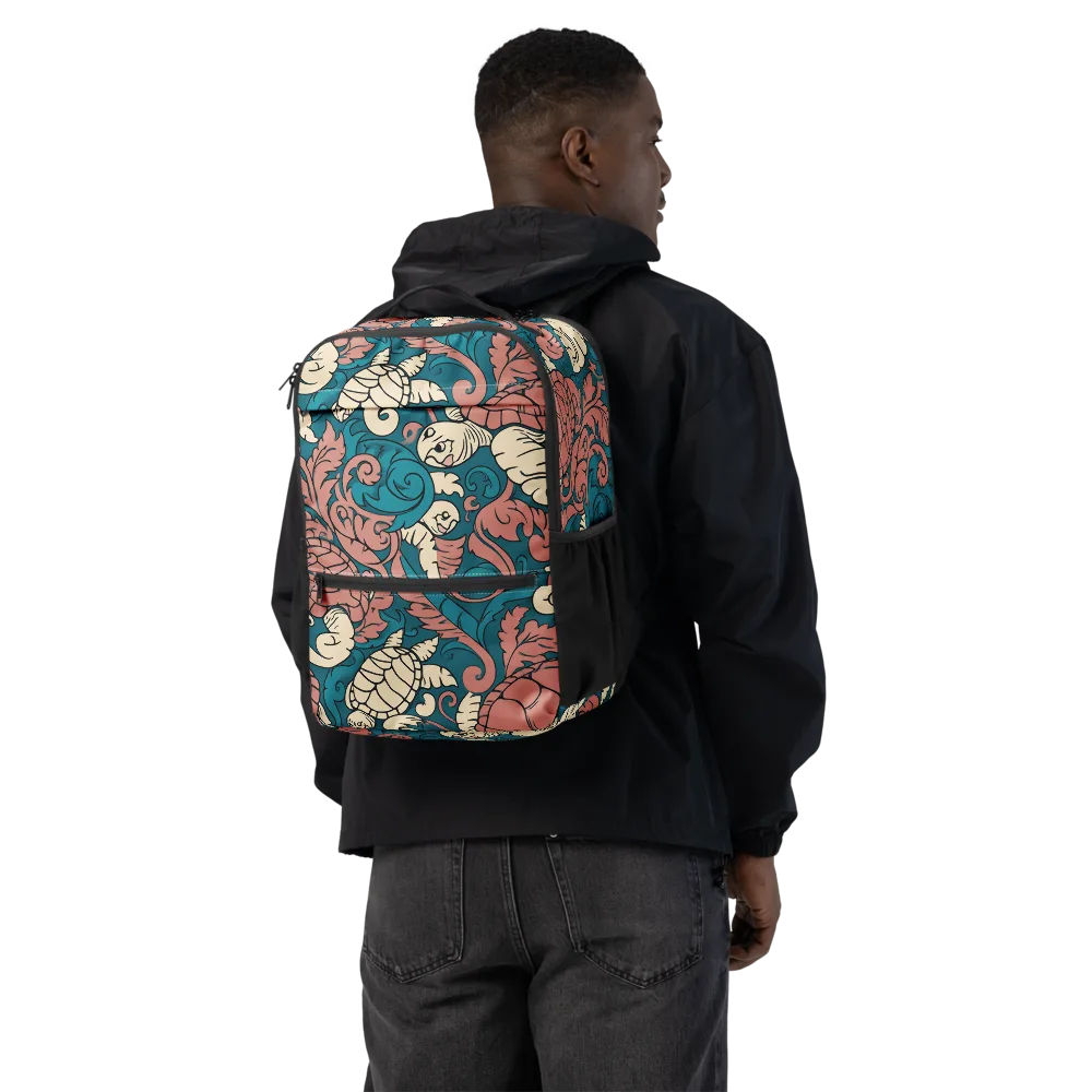 Tidal Baroque on Utility Backpack — Back