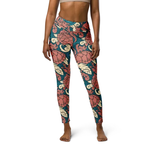 Tidal Baroque on a Yoga Leggings