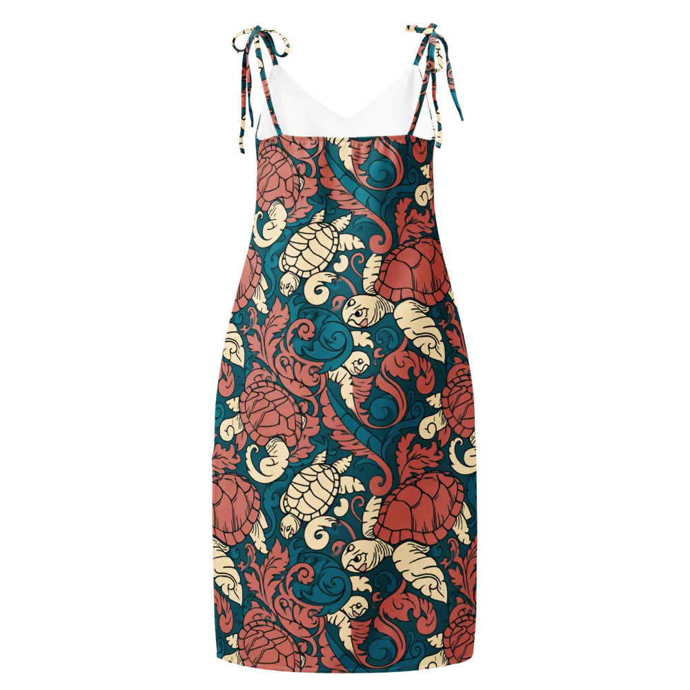 Tidal Baroque on Slip Dress — Back