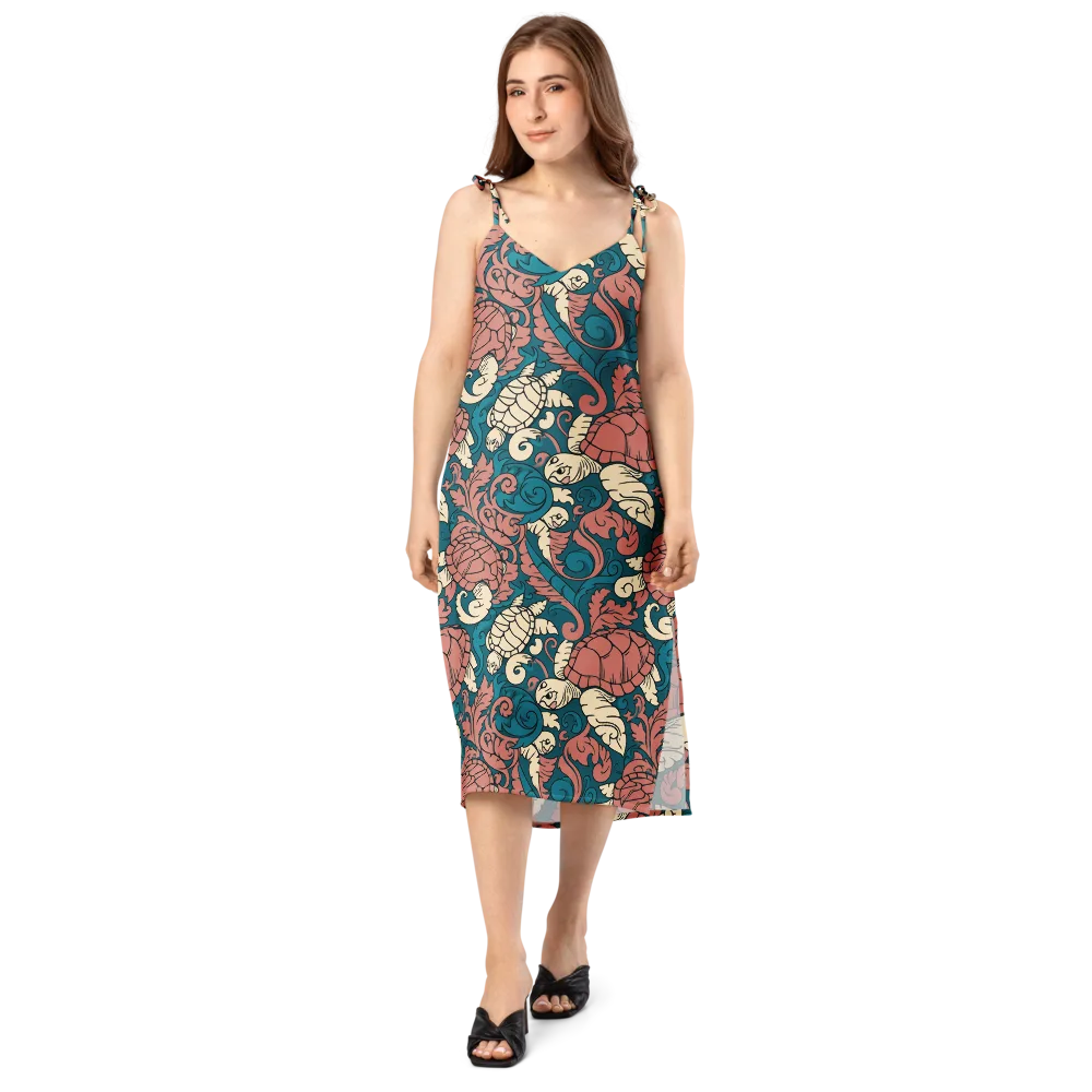 Tidal Baroque on Slip Dress — Front