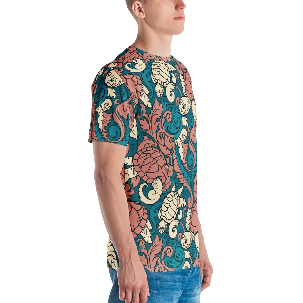 Tidal Baroque on Men's Crew Neck T-Shirt — Right