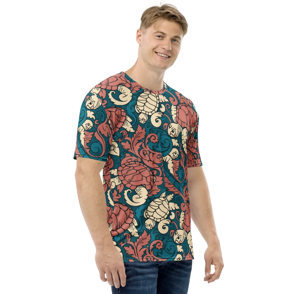 Tidal Baroque on Men's Crew Neck T-Shirt — Right