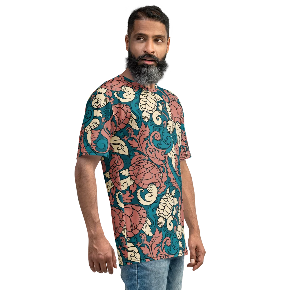 Tidal Baroque on Men's Crew Neck T-Shirt — Right
