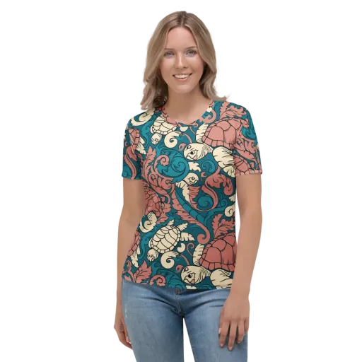 Tidal Baroque on a Women's Crew Neck T-Shirt