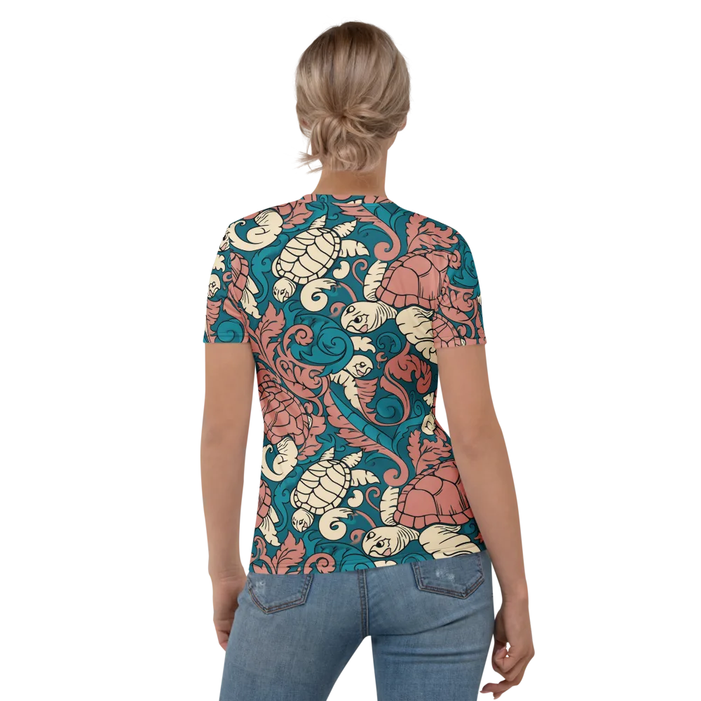 Tidal Baroque on Women's Crew Neck T-Shirt — Back
