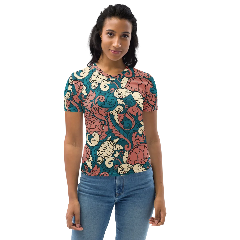 Tidal Baroque on Women's Crew Neck T-Shirt — Front