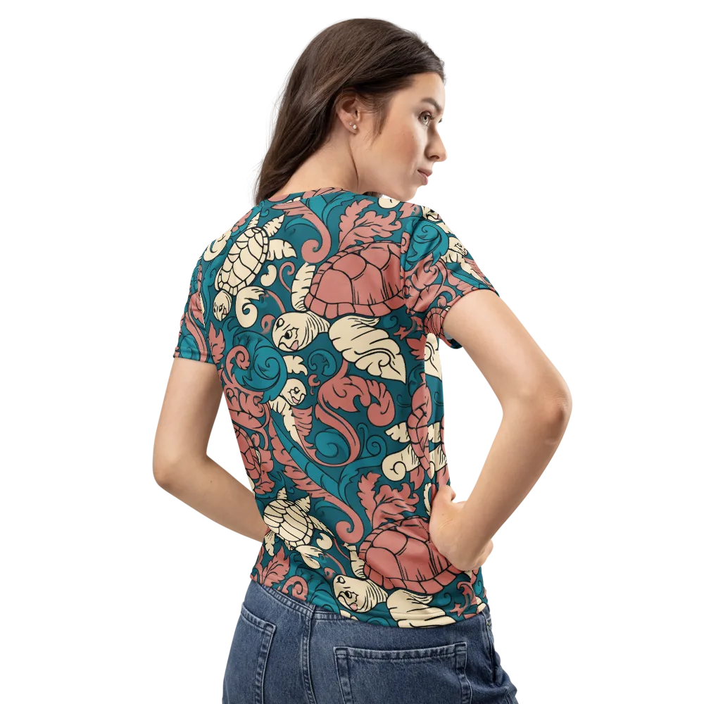 Tidal Baroque on Women's Crew Neck T-Shirt — Back