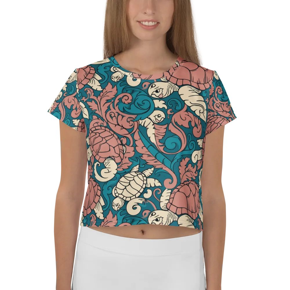 Tidal Baroque on Crop Tee — Front